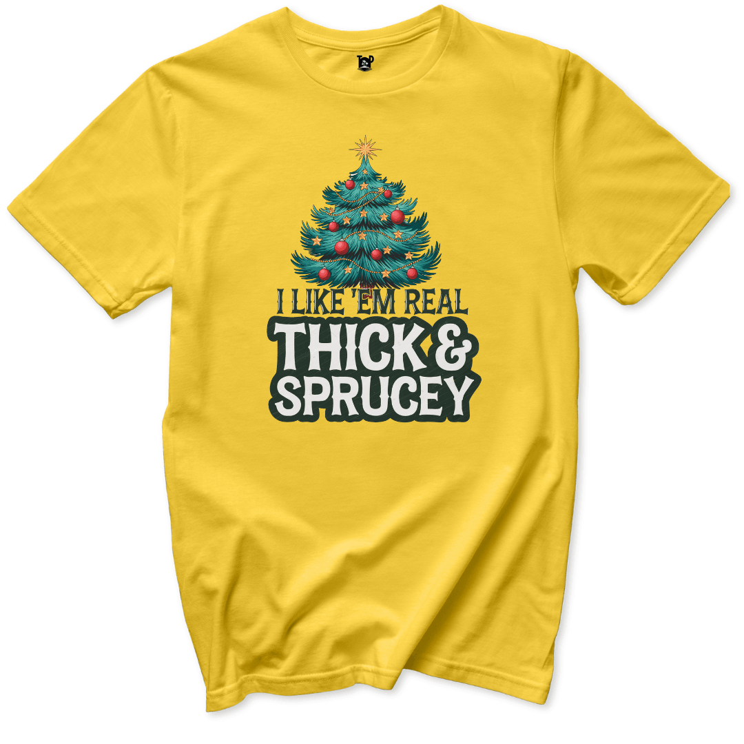 Thick and Sprucey T-Shirt - Throwback Paradise