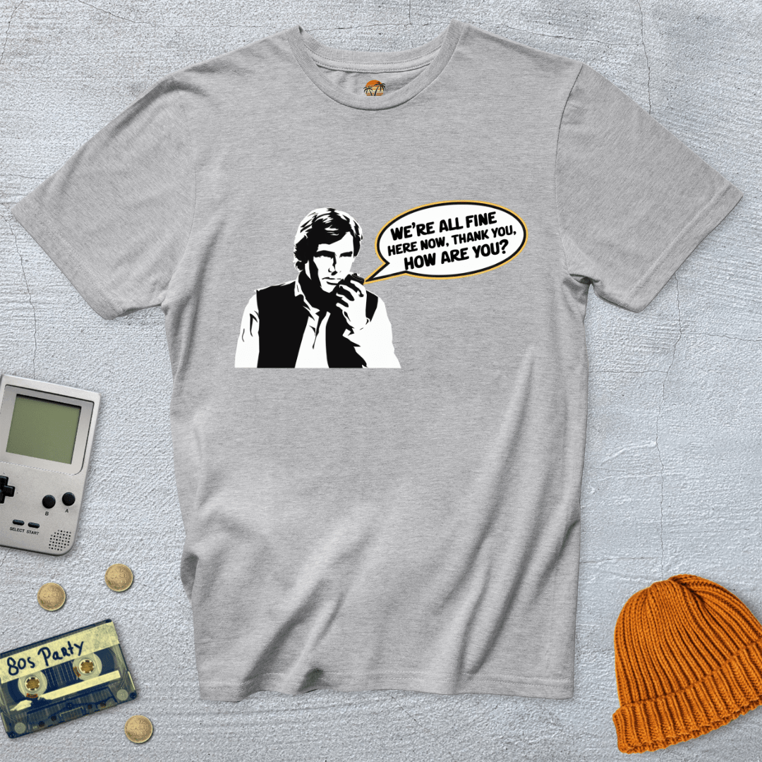 Printify T-Shirt Ice Grey / S All Fine - Shirt