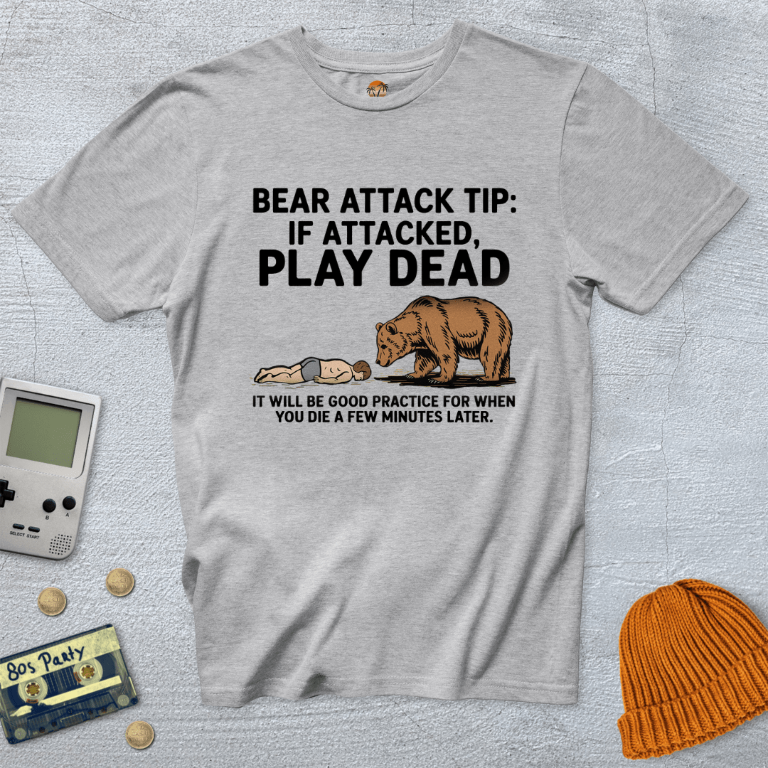Printify T-Shirt Ice Grey / S Bear Attack - Shirt