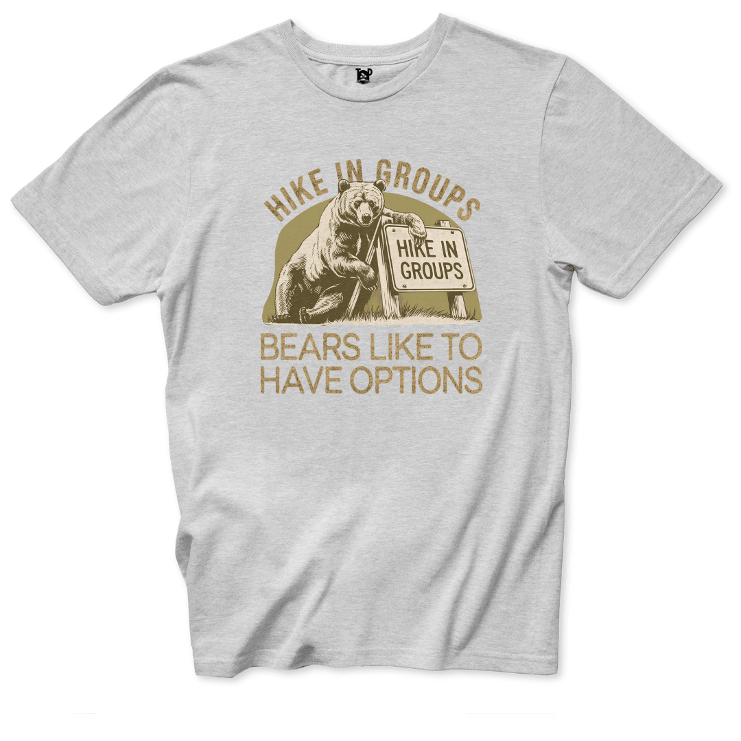 Bear Hiking Advice T-Shirt - Throwback Paradise