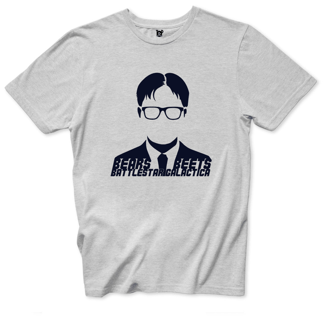 Bears, Beets, Battlestar Galactica T-Shirt - Throwback Paradise
