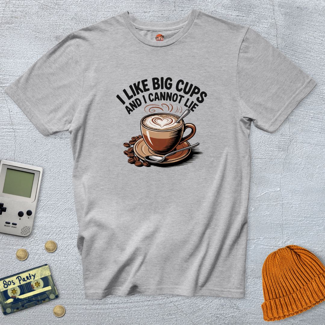 Printify T-Shirt Ice Grey / S Big Cups - Shirt