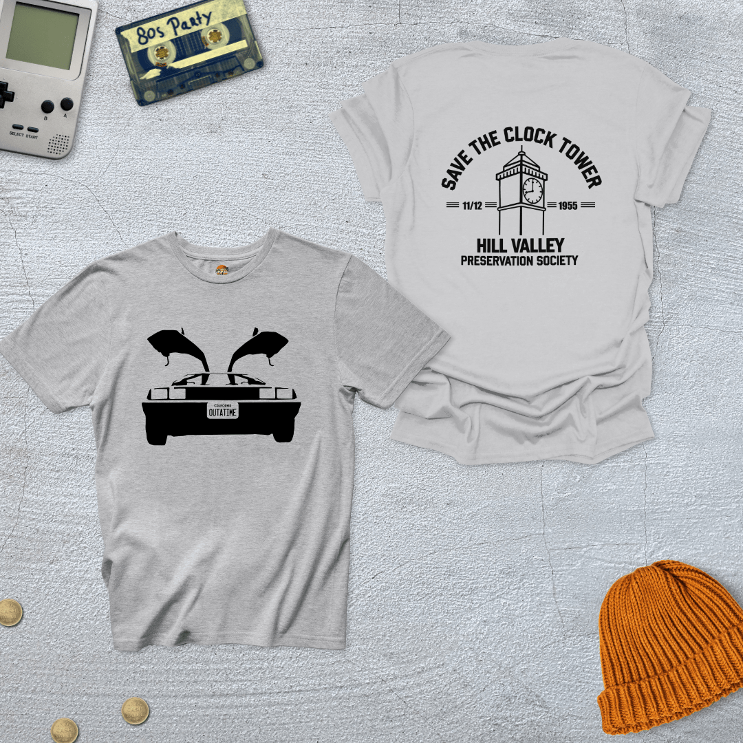 Printify T-Shirt Ice Grey / S BTTF - Shirt