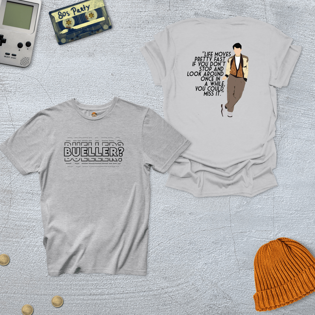 Printify T-Shirt Ice Grey / S Bueller - Shirt