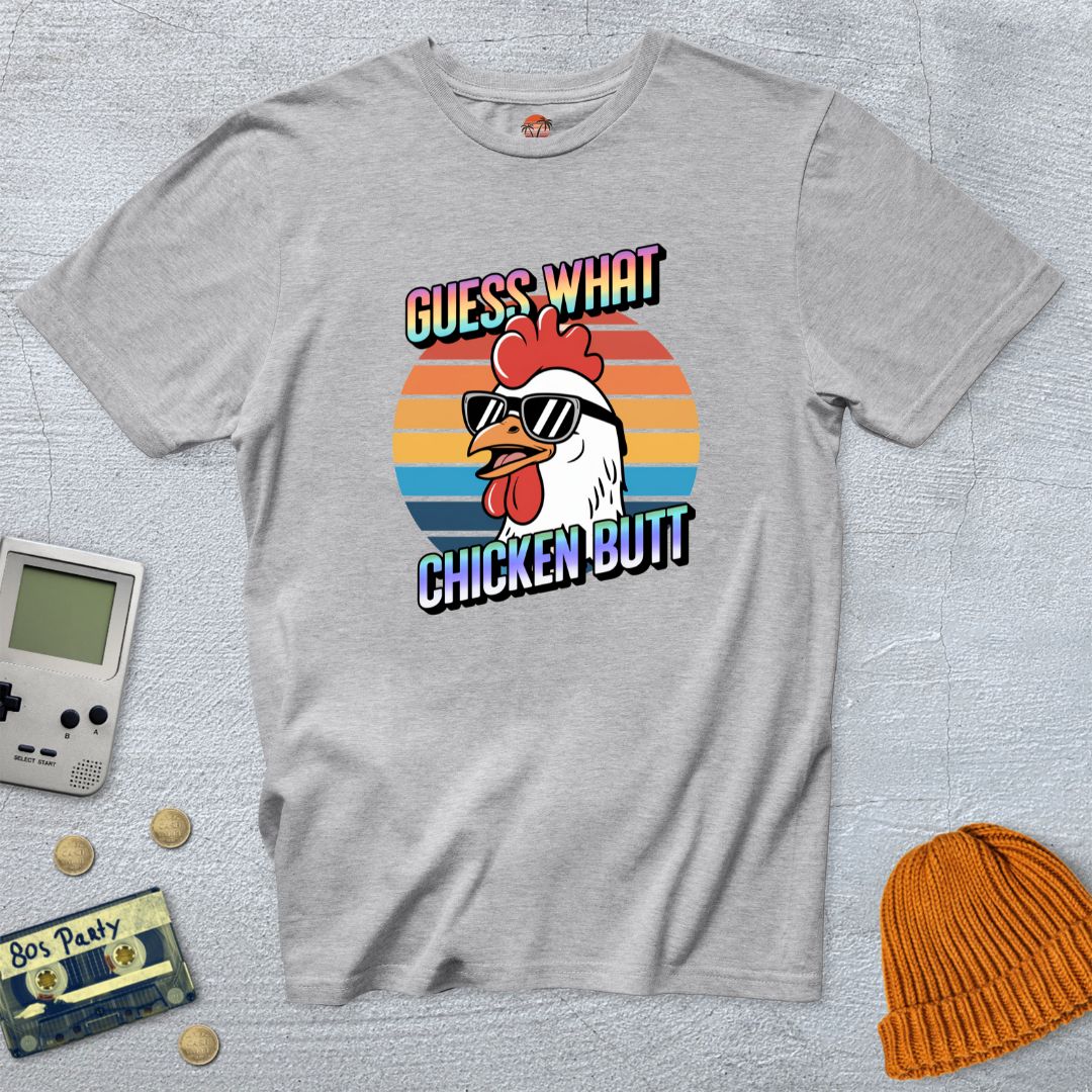 Printify T-Shirt Ice Grey / S Chicken Butt - Shirt