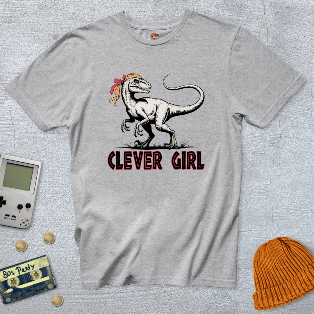 Printify T-Shirt Ice Grey / S Clever Girl - Shirt