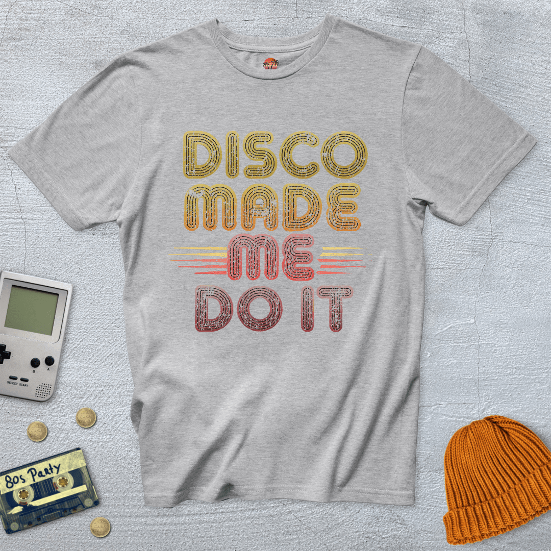 Printify T-Shirt Ice Grey / S Disco Made Me - Shirt