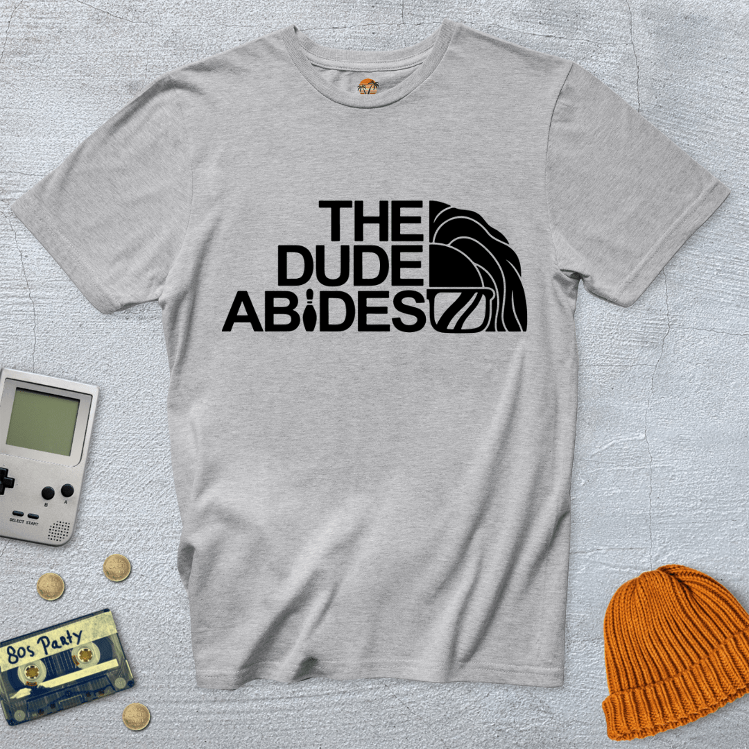 Printify T-Shirt Ice Grey / S Dude Abides - Shirt