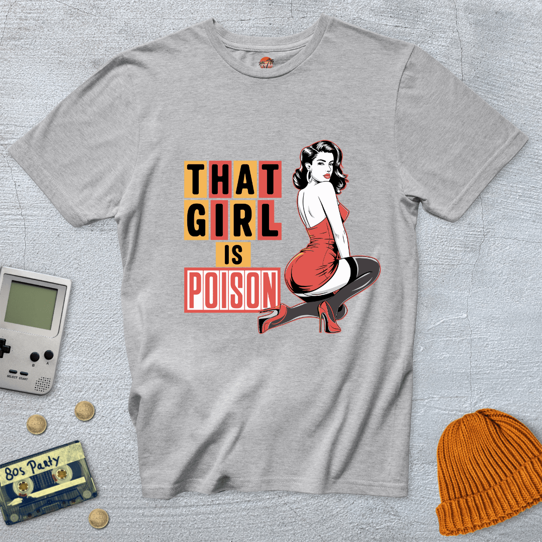 Printify T-Shirt Ice Grey / S Girl is Poison - Shirt