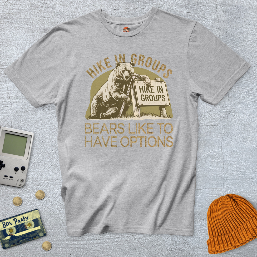 Printify T-Shirt Ice Grey / S Hike in Groups - Shirt
