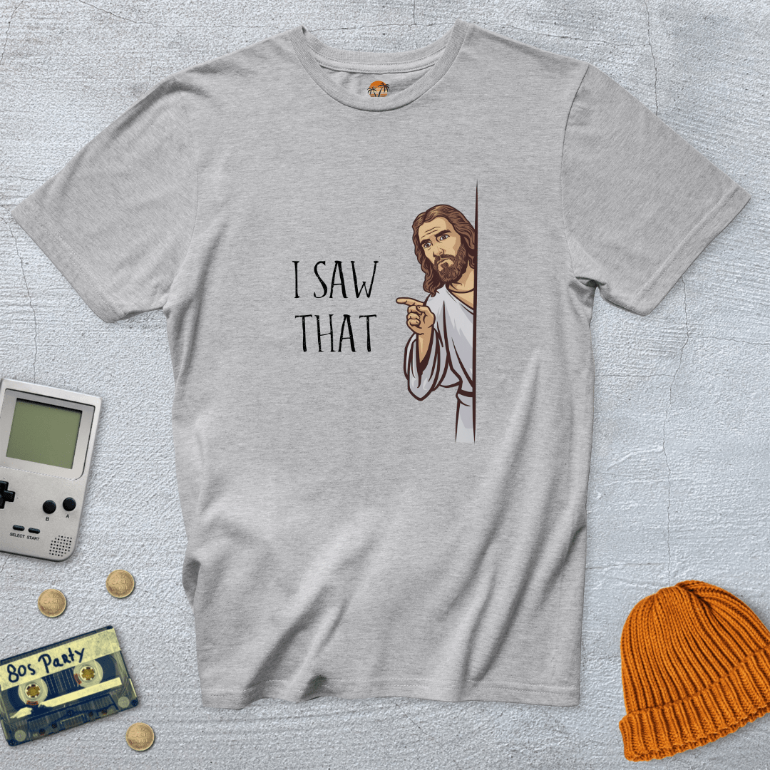Printify T-Shirt Ice Grey / S I saw that - Shirt
