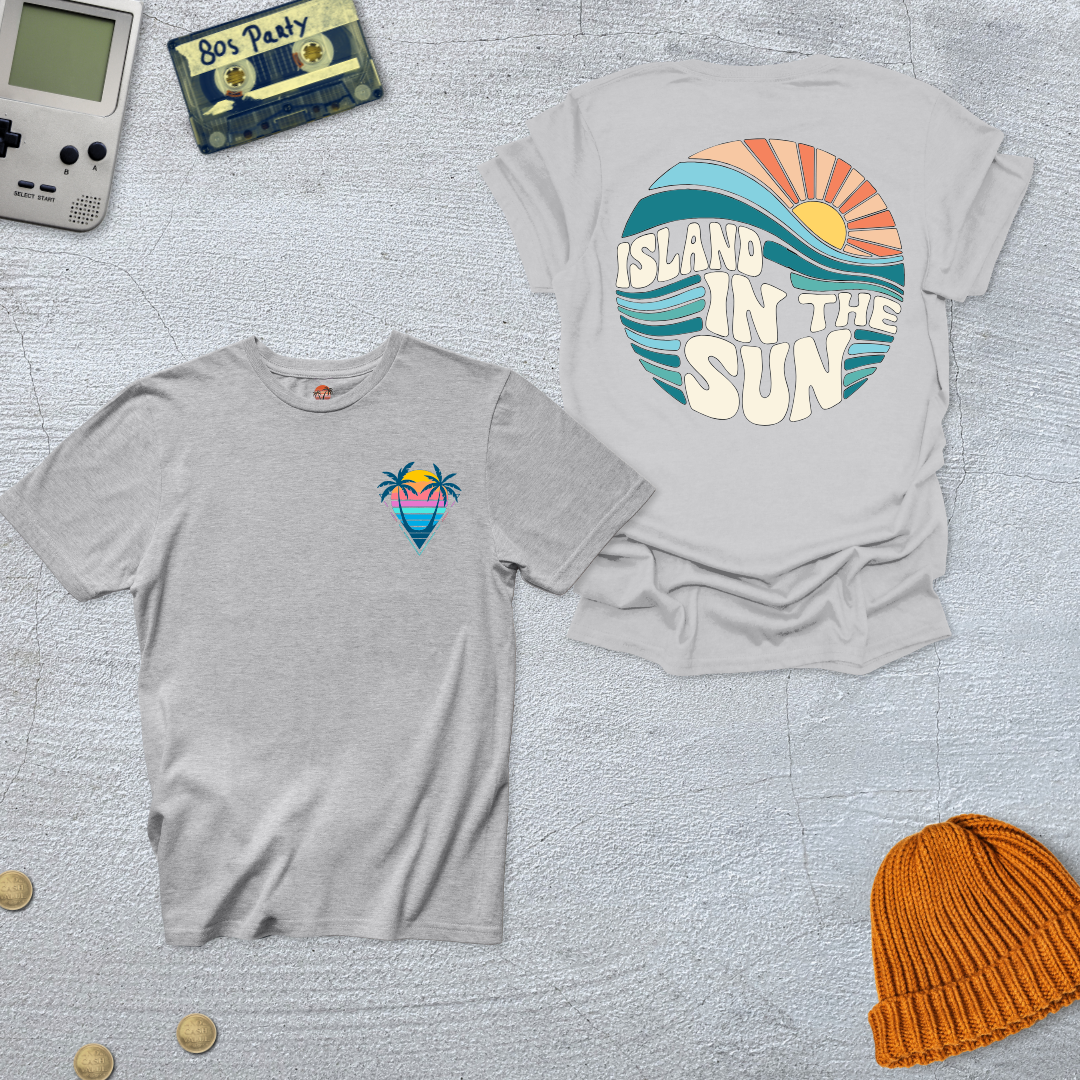 Printify T-Shirt Ice Grey / S Island in the Sun - Shirt