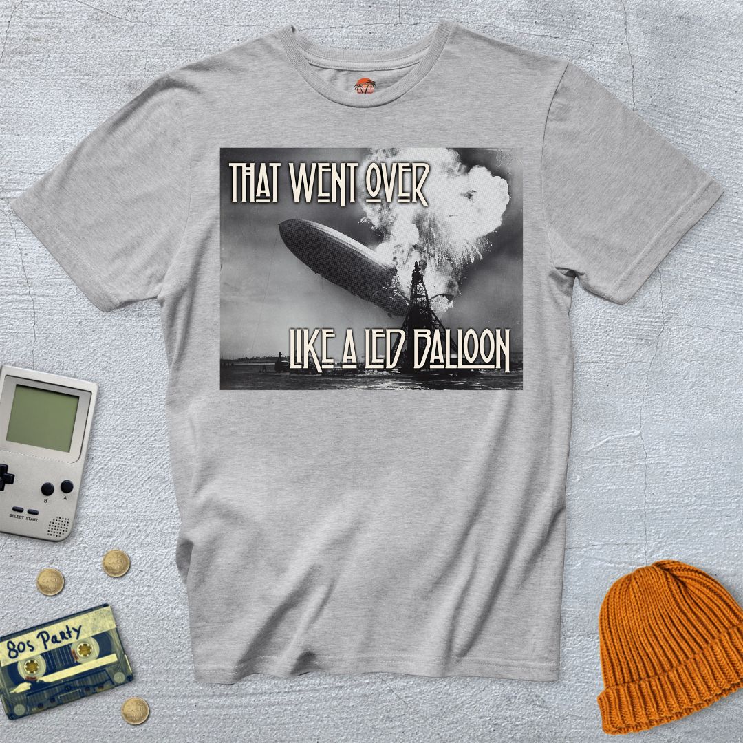 Printify T-Shirt Ice Grey / S Led Balloon - Shirt