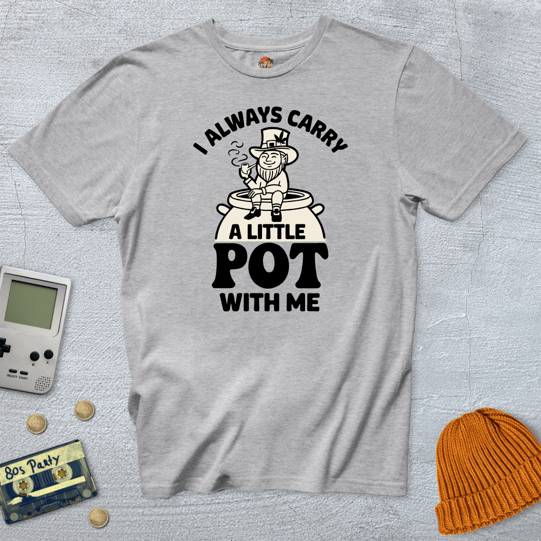 Printify T-Shirt Ice Grey / S Little Pot - Shirt