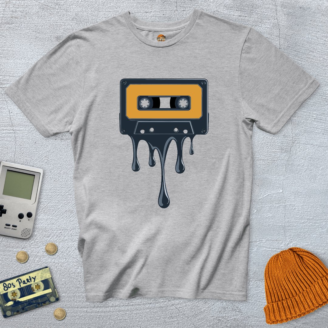 Printify T-Shirt Ice Grey / S Melted Cassette - Shirt