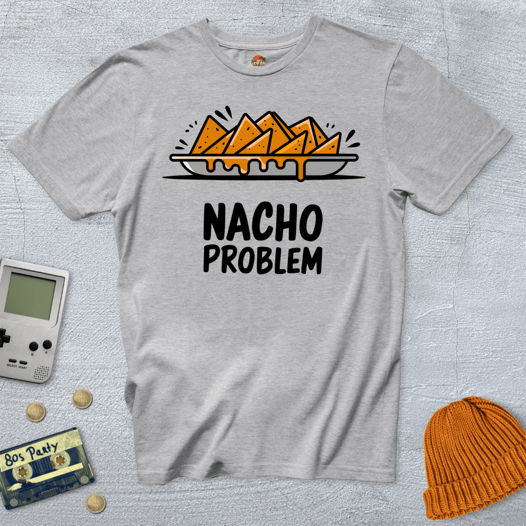 Printify T-Shirt Ice Grey / S Nacho Problem - Shirt