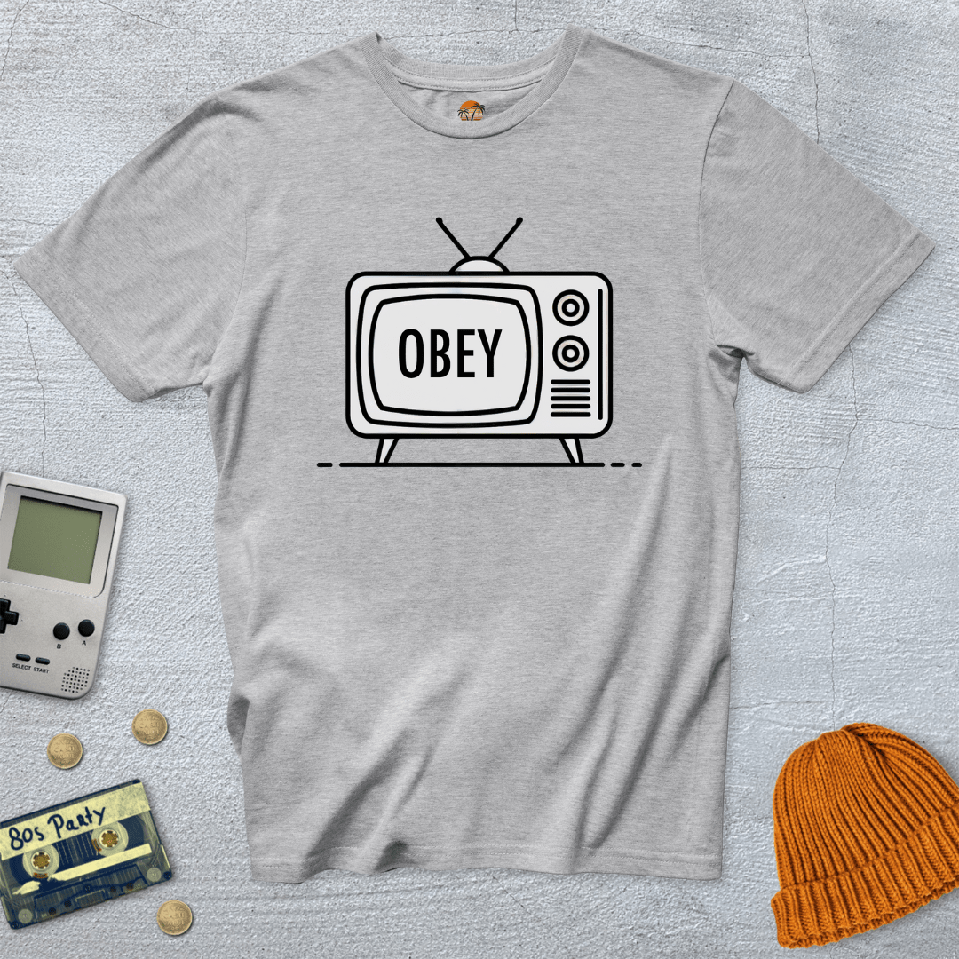 Printify T-Shirt Ice Grey / S Obey - Shirt