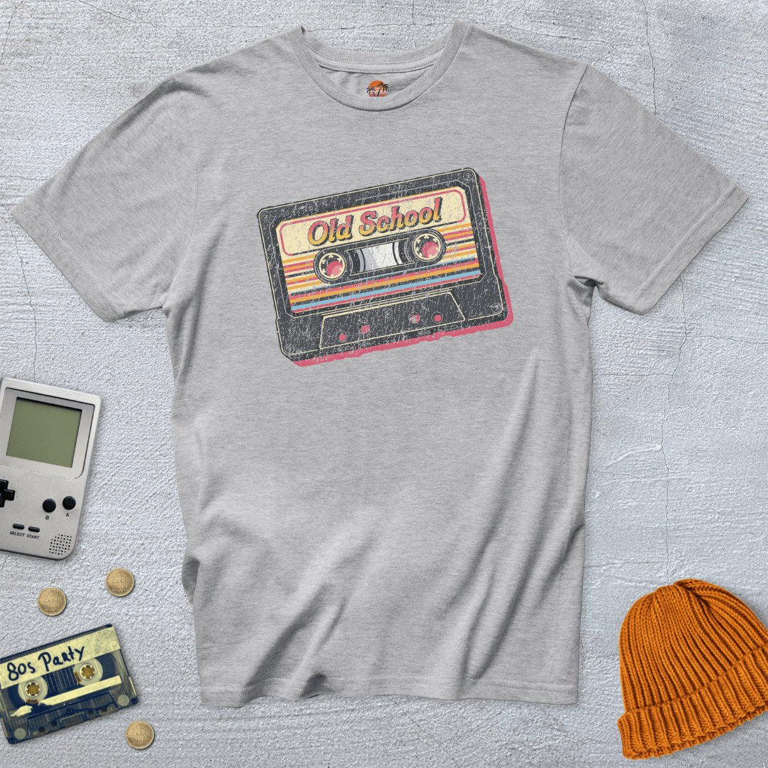 Printify T-Shirt Ice Grey / S Old School - Shirt