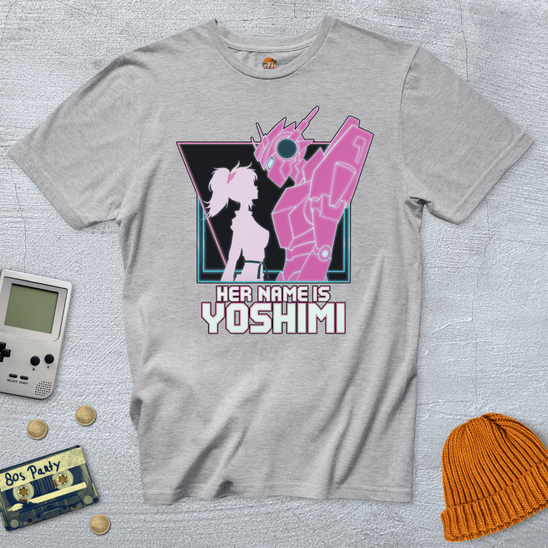 Printify T-Shirt Ice Grey / S Pink Robots - Shirt