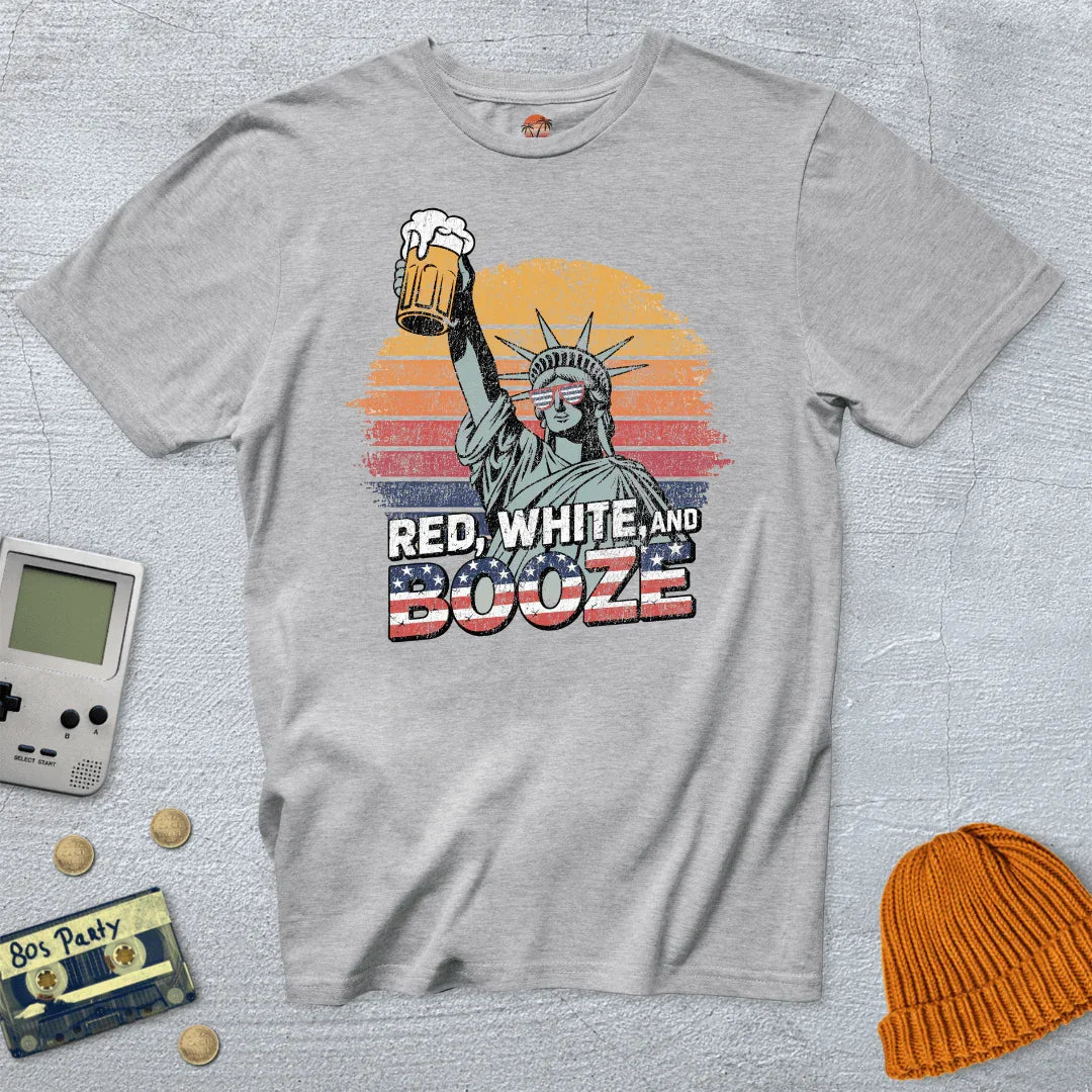 Red White Booze - Shirt - Throwback Paradise