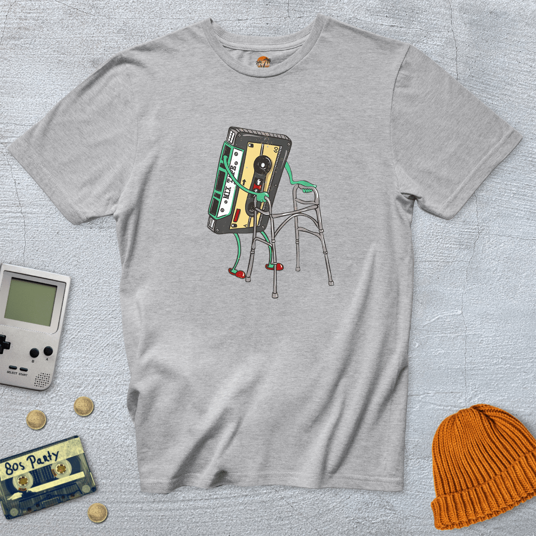 Printify T-Shirt Ice Grey / S Retro Cassette - Shirt