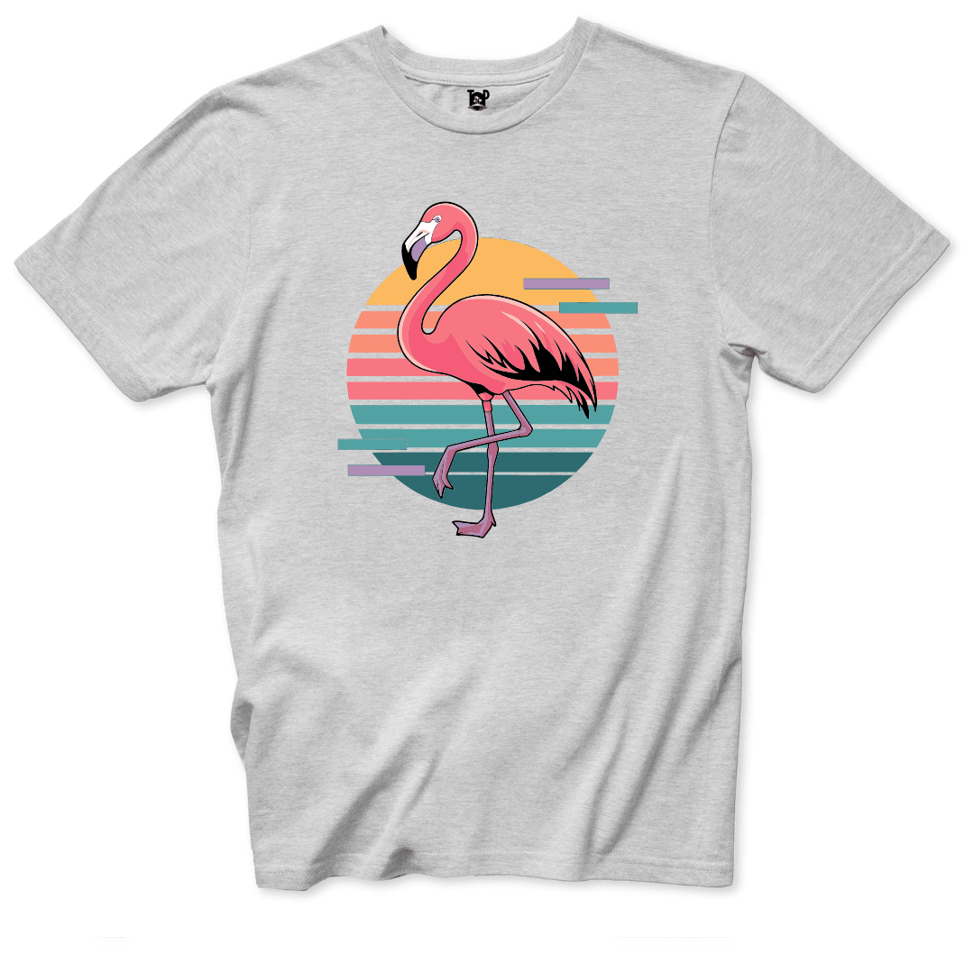 Retro Flamingo T-Shirt - Throwback Paradise