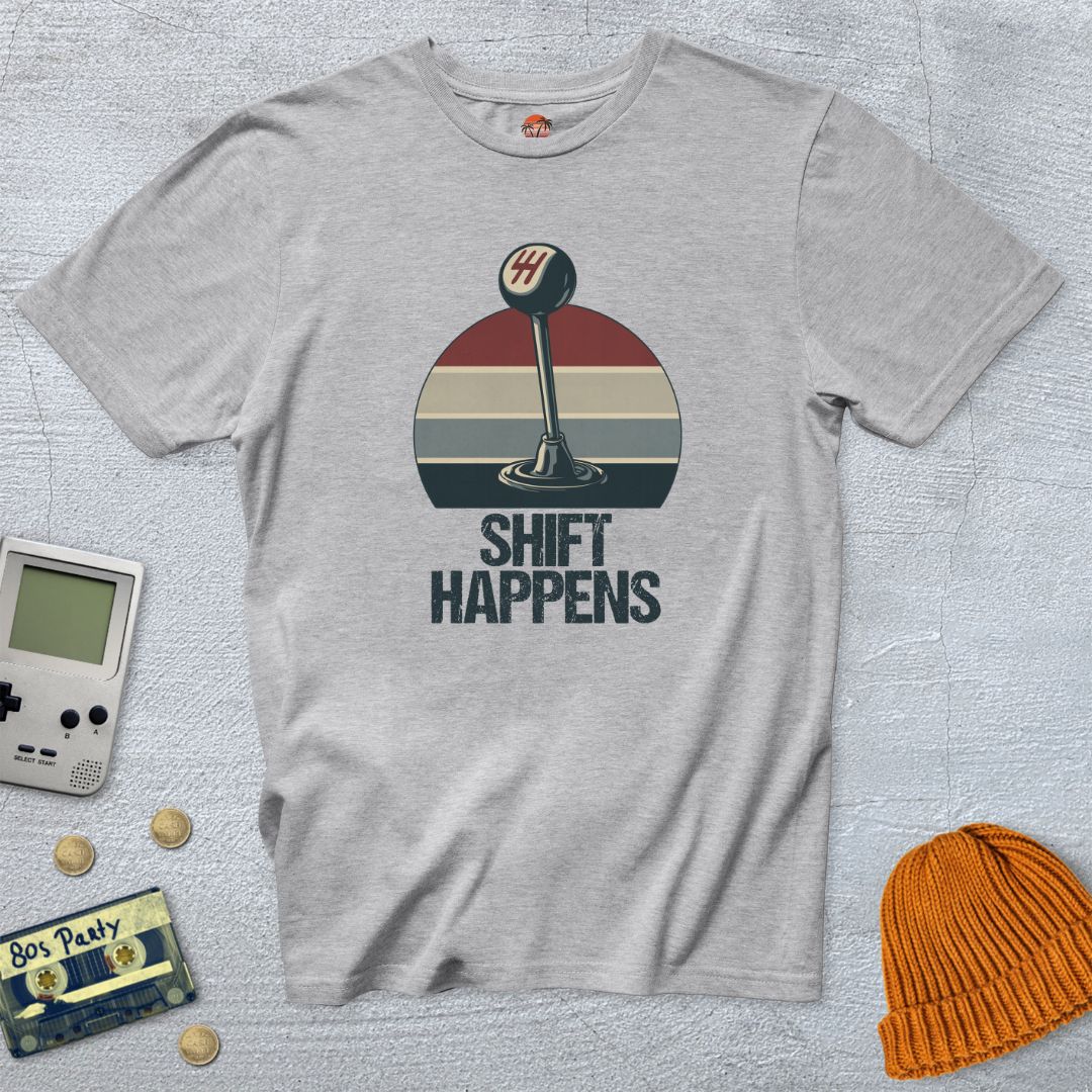 Printify T-Shirt Ice Grey / S Shift Happens - Shirt