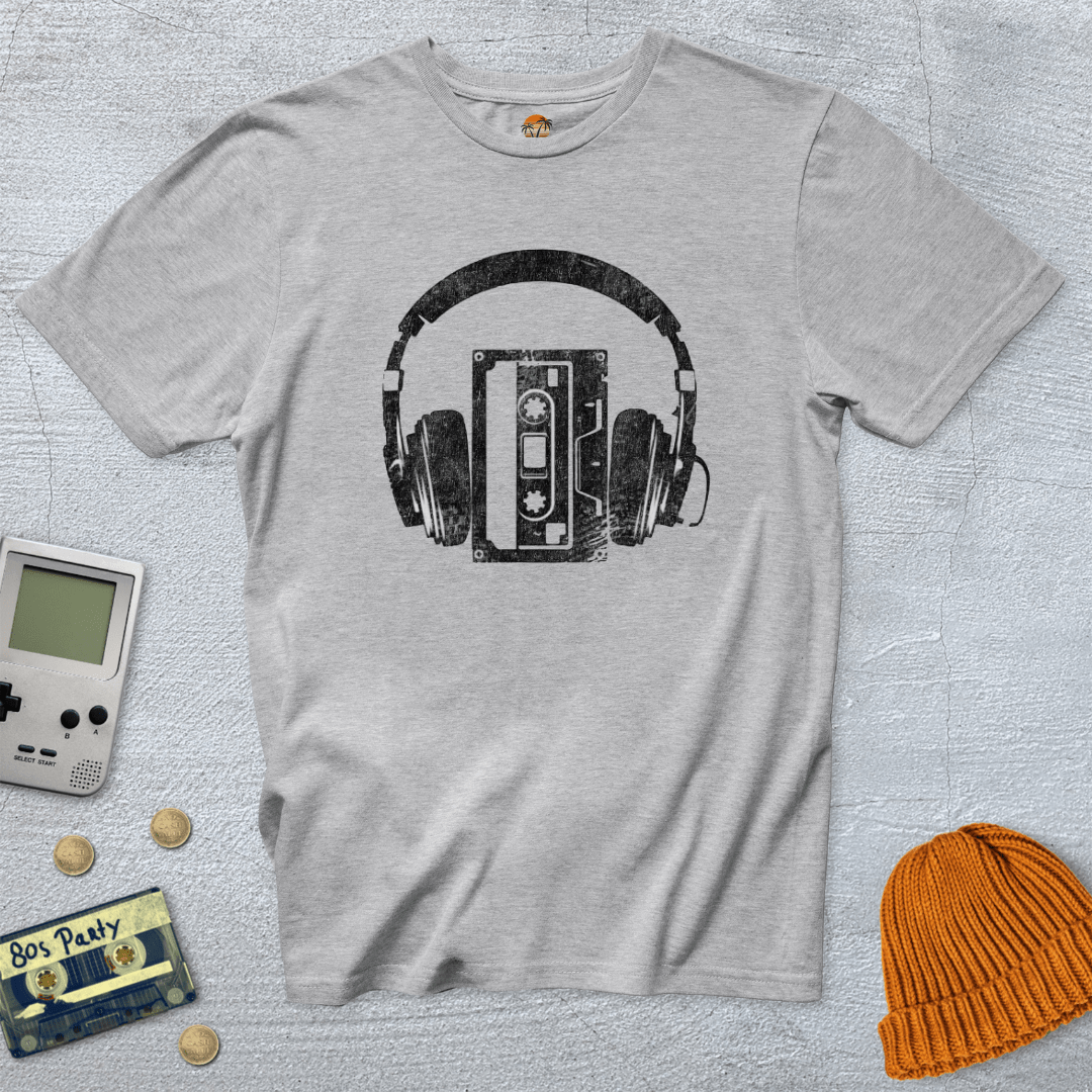 Printify T-Shirt Ice Grey / S Speaker Cassette - Shirt