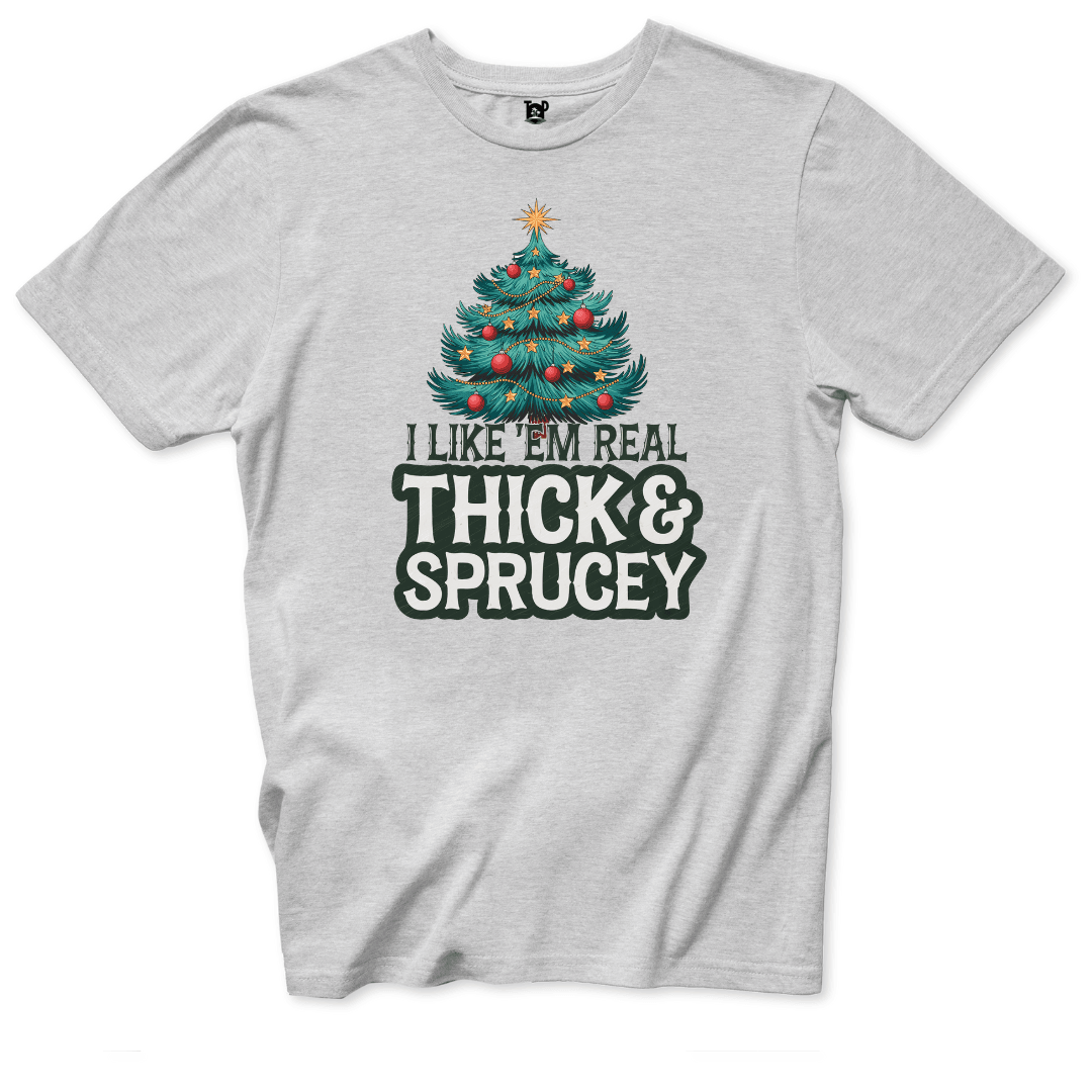 Thick and Sprucey T-Shirt - Throwback Paradise