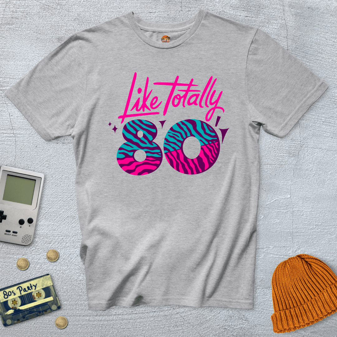 Printify T-Shirt Ice Grey / S Totally 80s - Shirt