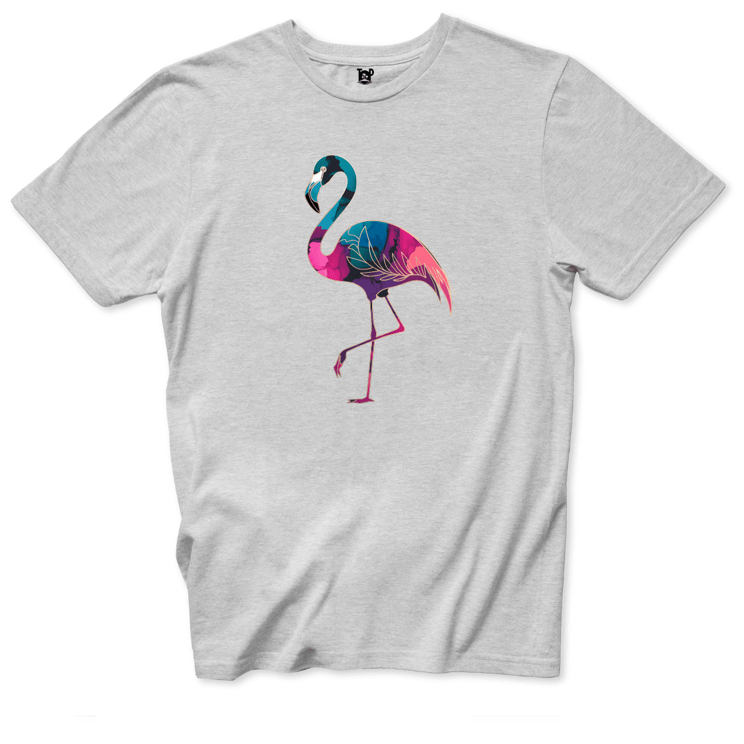 Vibrant Flamingo T-Shirt - Throwback Paradise
