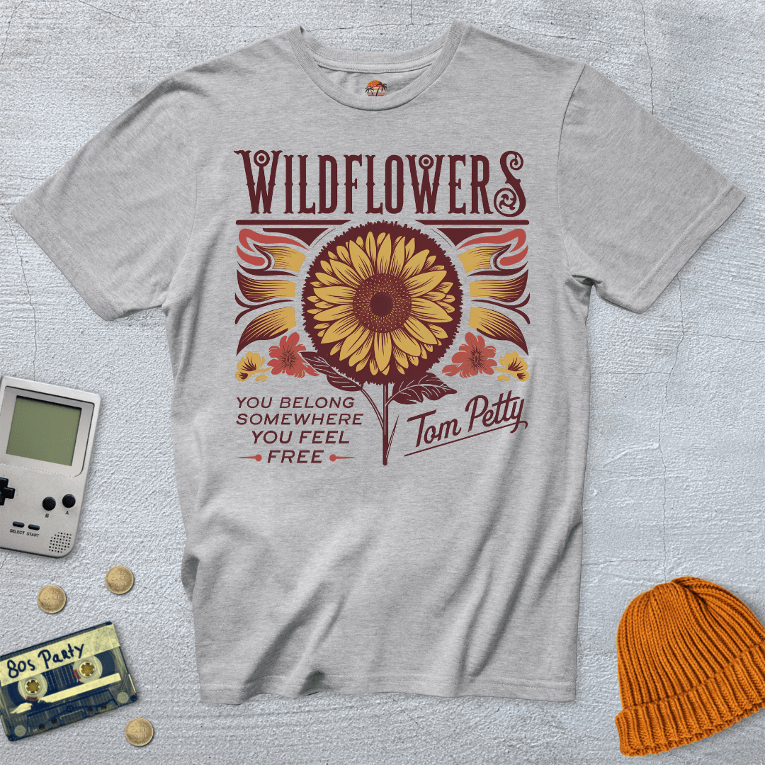 Printify T-Shirt Ice Grey / S Wildflowers - Shirt