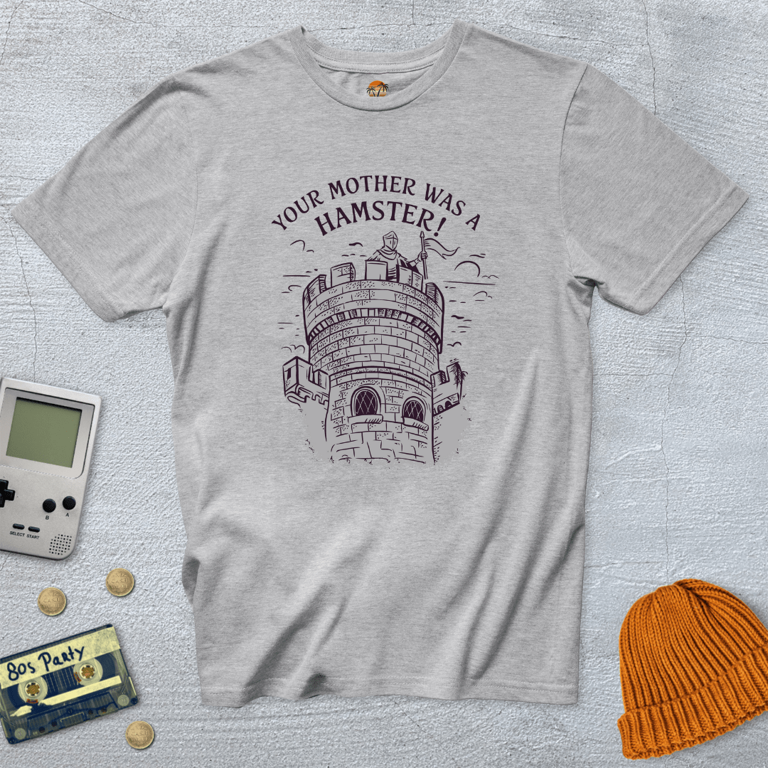 Printify T-Shirt Ice Grey / S Your Mother was a hampster - Shirt
