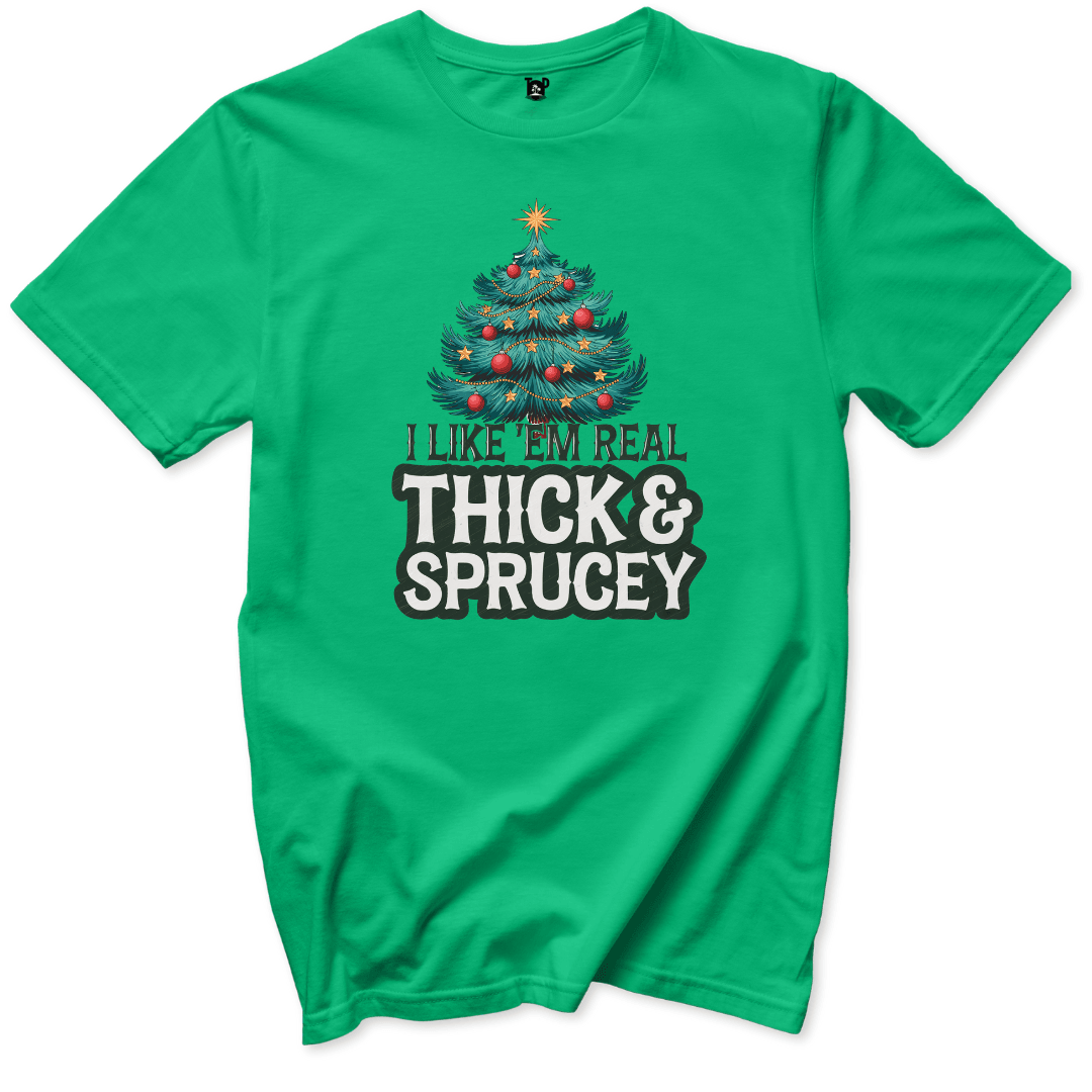 Thick and Sprucey T-Shirt - Throwback Paradise