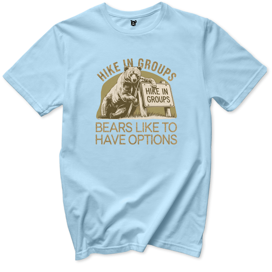 Bear Hiking Advice T-Shirt - Throwback Paradise