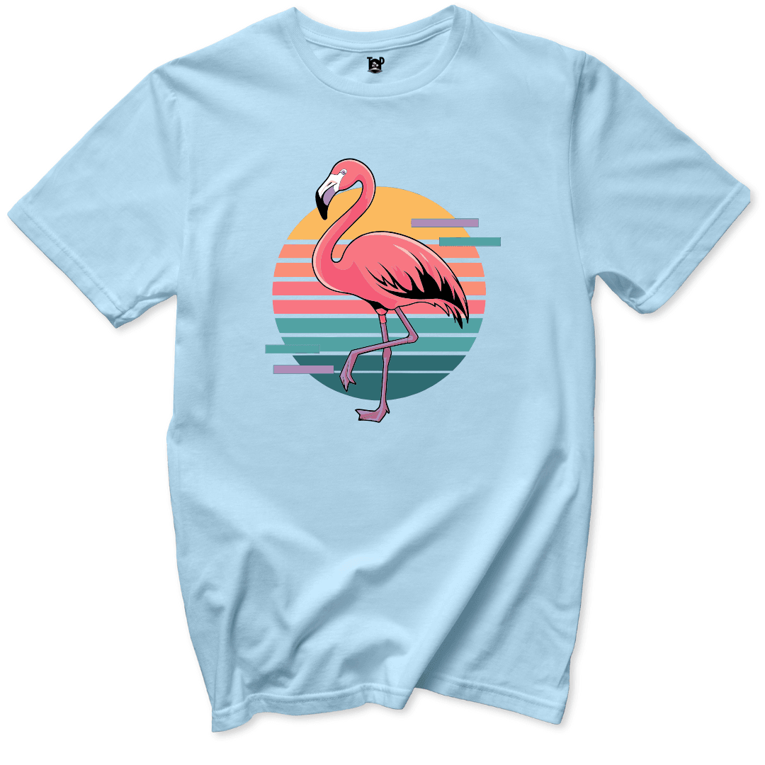Retro Flamingo T-Shirt - Throwback Paradise