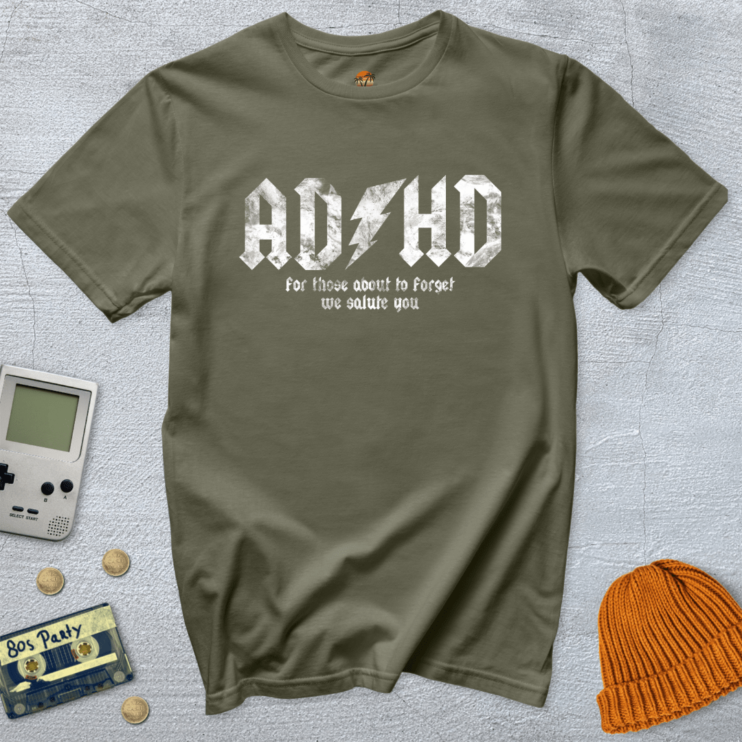 Printify T-Shirt Military Green / S ADHD - Shirt