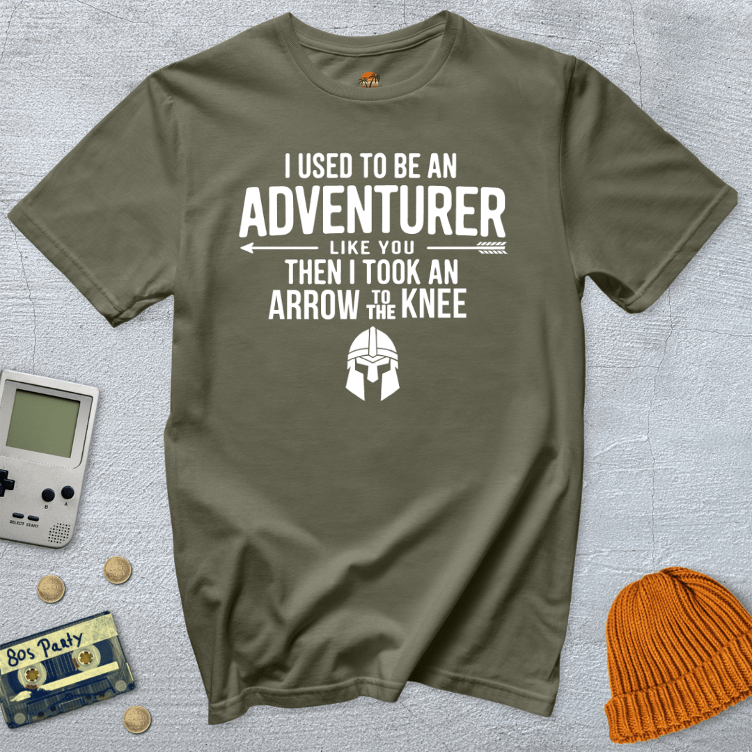 Printify T-Shirt Military Green / S Arrow to the Knee - Shirt