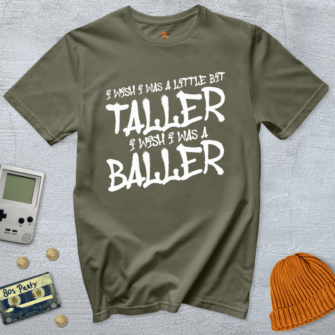 Printify T-Shirt Military Green / S Baller - Shirt
