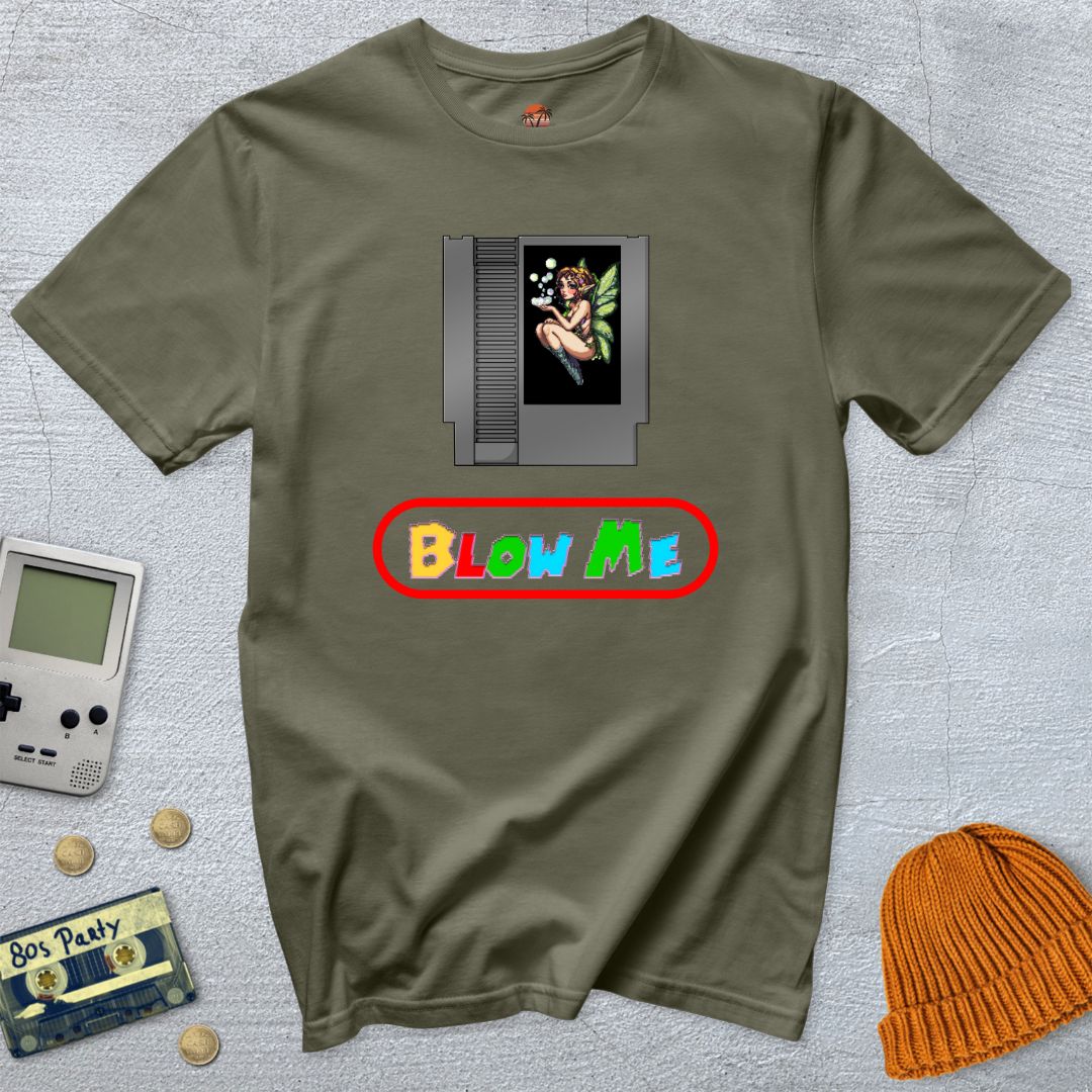 Printify T-Shirt Military Green / S Blow Me - Shirt