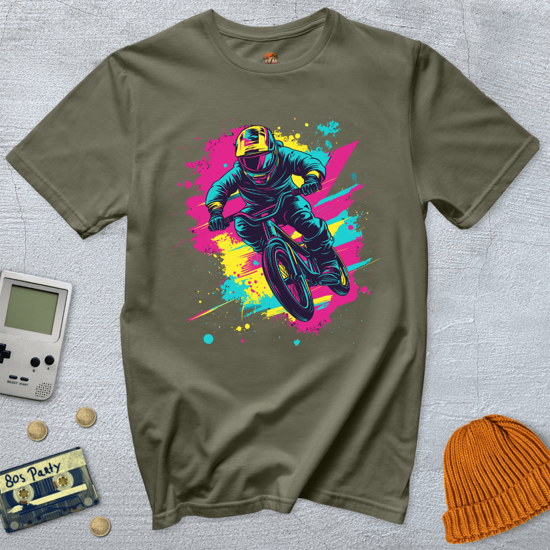 Printify T-Shirt Military Green / S BMX Kid - Shirt