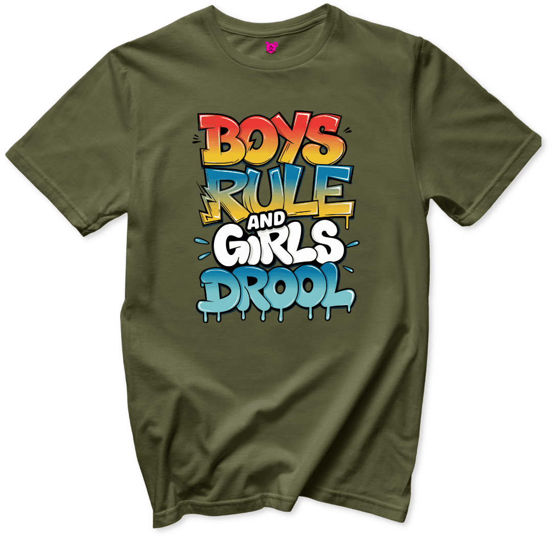 Boys Rule T-Shirt - Throwback Paradise