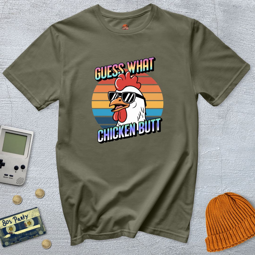 Printify T-Shirt Military Green / S Chicken Butt - Shirt