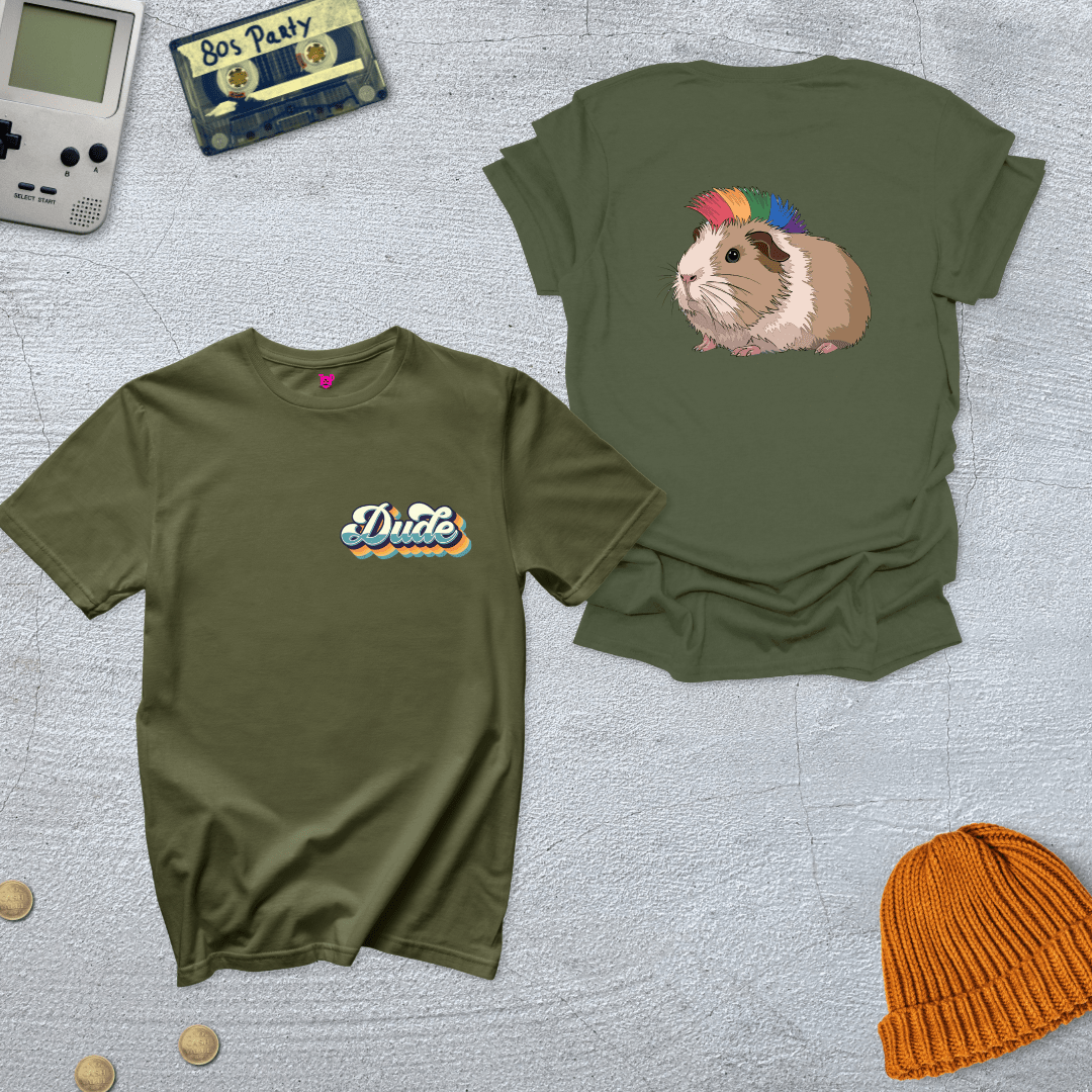 Printify T-Shirt Military Green / S Dude - Shirt