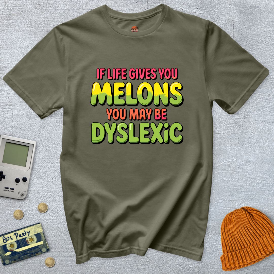 Printify T-Shirt Military Green / S Dyslexic - Shirt