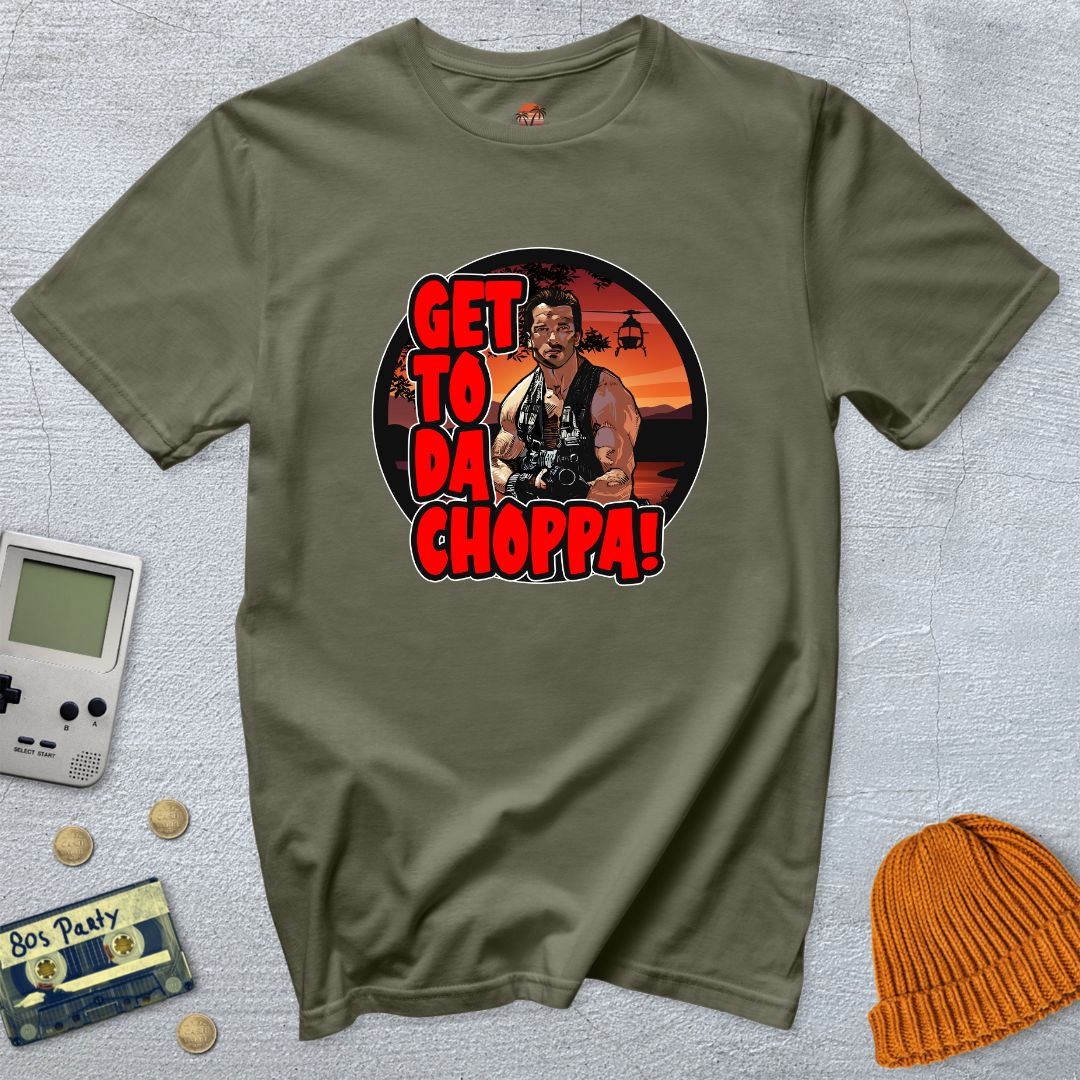 Printify T-Shirt Military Green / S GetToDaChoppa - Shirt