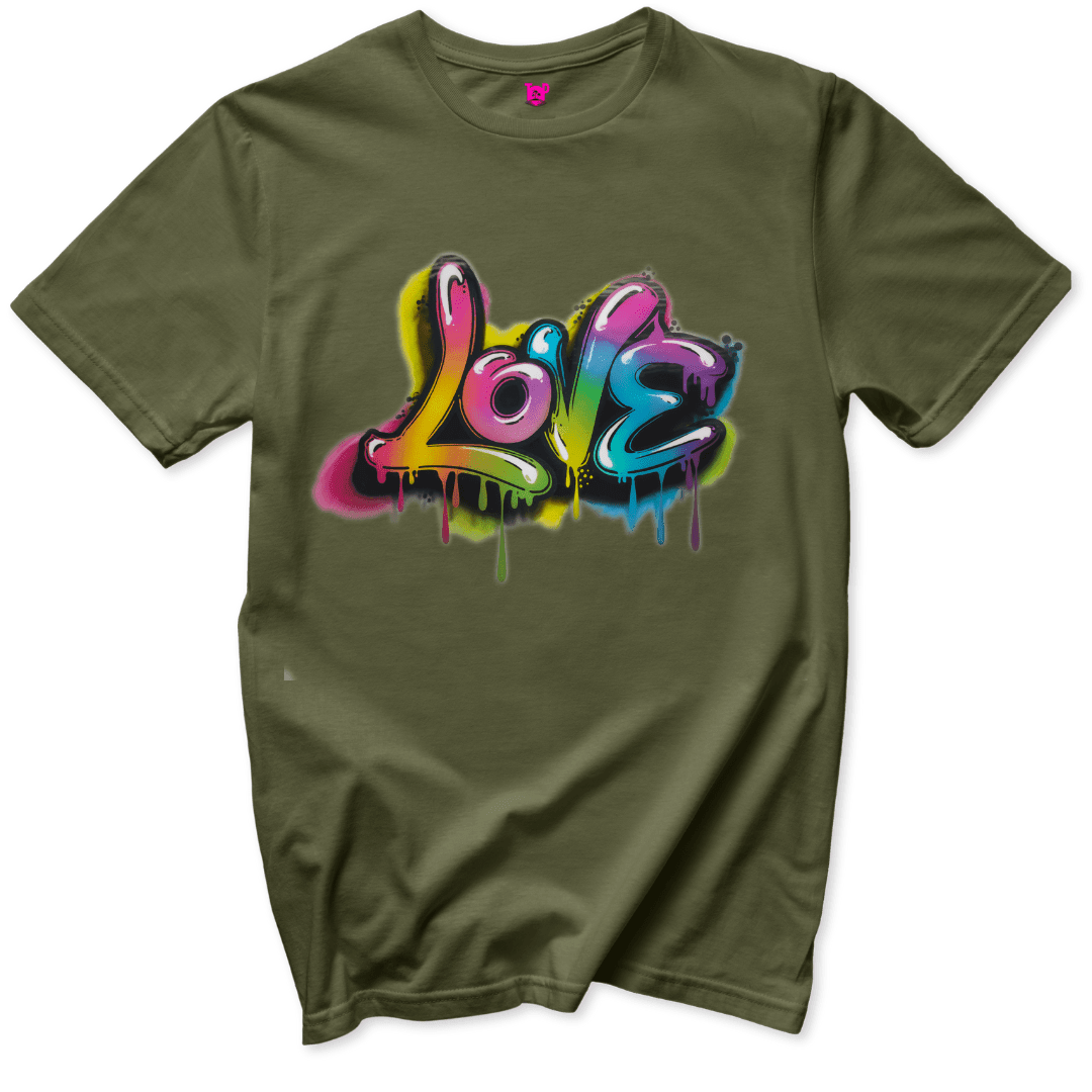 Graffiti Love T-Shirt - Throwback Paradise