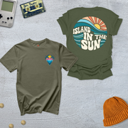Printify T-Shirt Military Green / S Island in the Sun - Shirt
