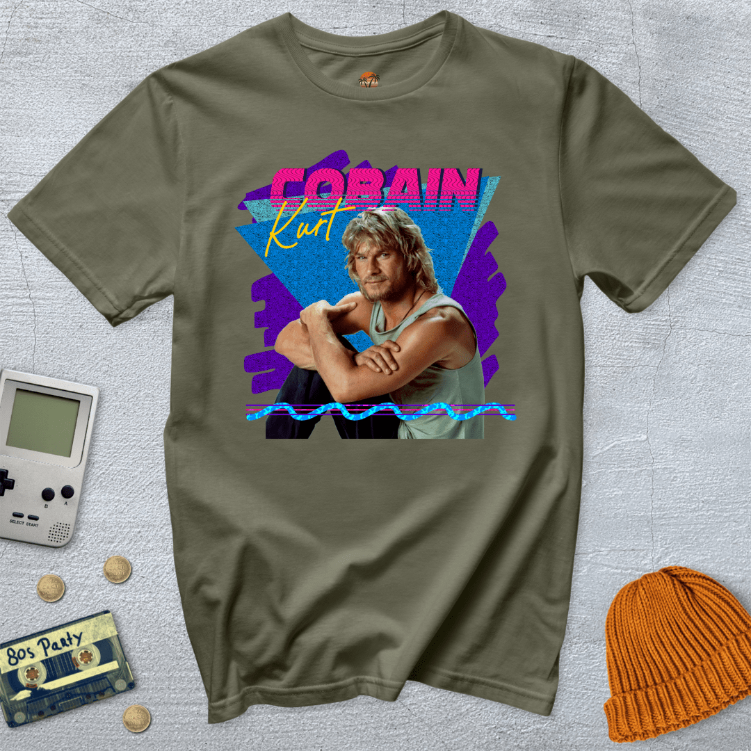 Printify T-Shirt Military Green / S Kurt Cobain - Shirt