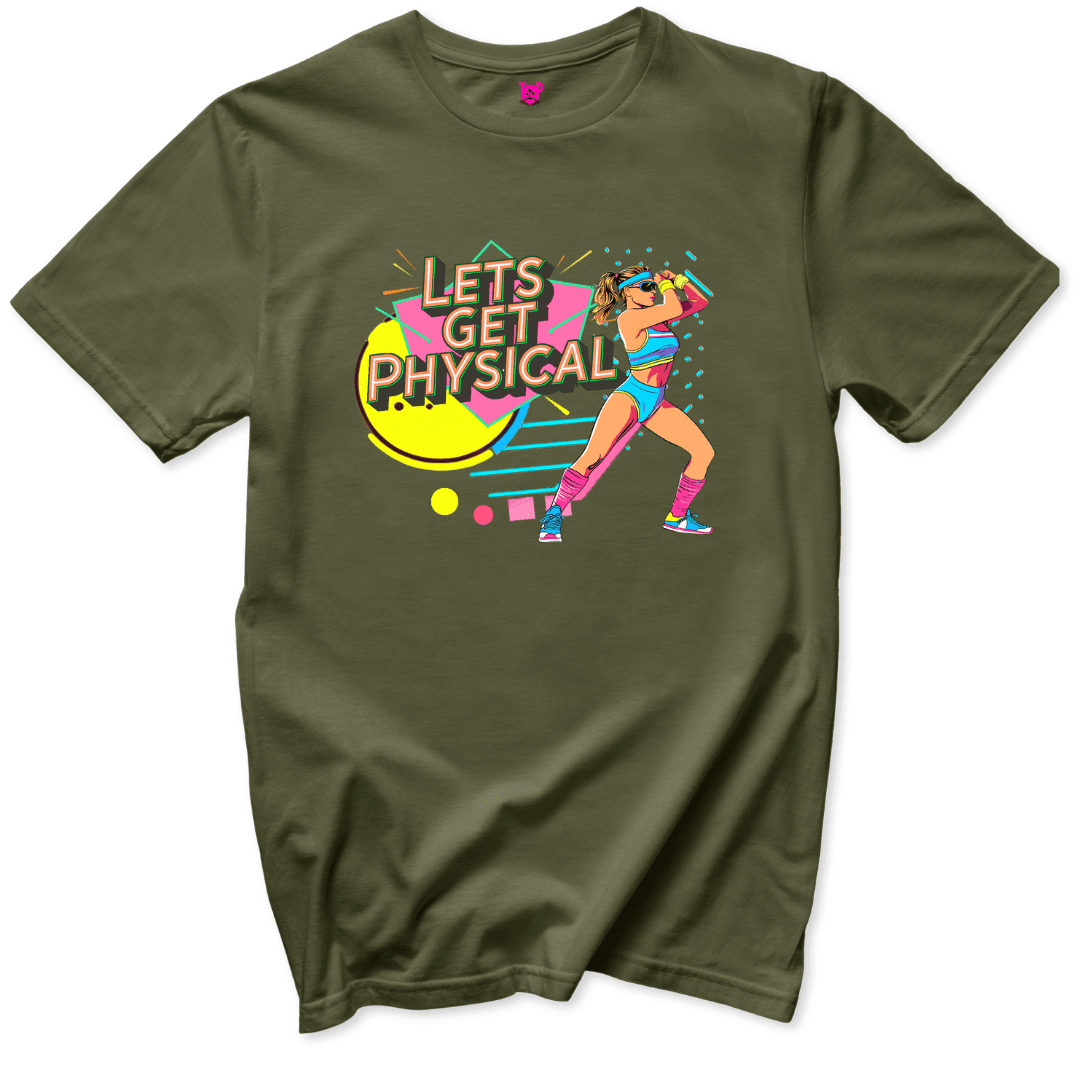 Lets Get Physical 80s T-Shirt - Throwback Paradise